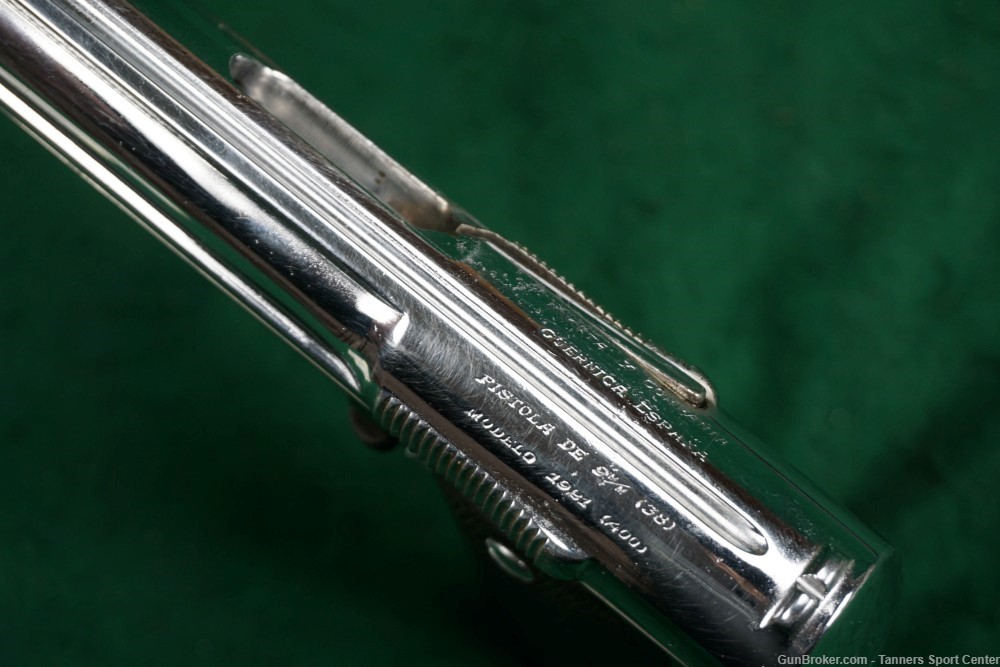 Chrome Plated Astra 1942 / 400 9mm Largo 6" w/ Two Mags No Reserve C&R OK-img-9