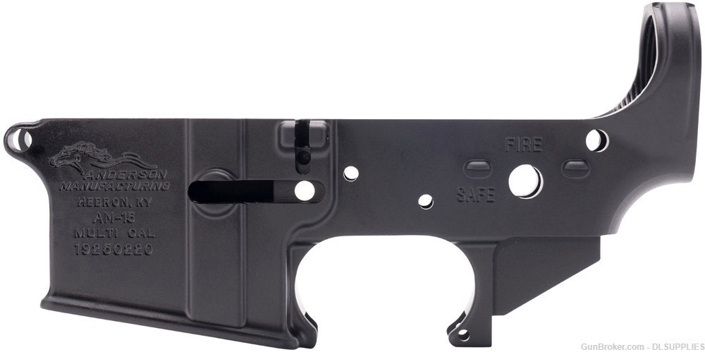 ANDERSON MFG. AM-15 STRIPPED LOWER RECEIVER BLACK ANODIZED FINISH MULTI CAL-img-0