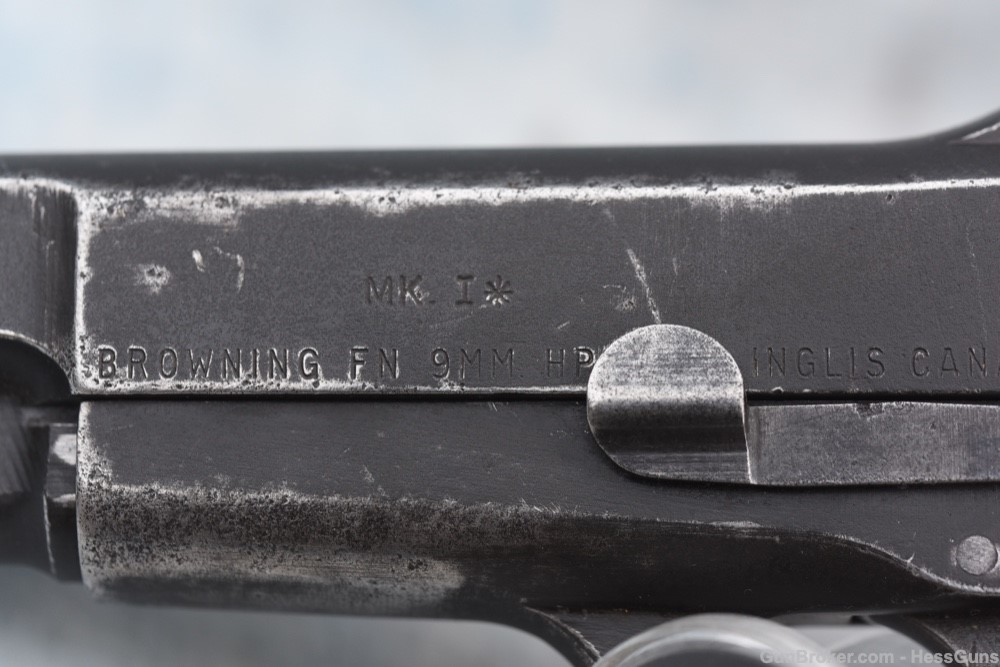 Canadian FN Browning Hi Power Inglis MKI 9mm Tangent Sights-img-12