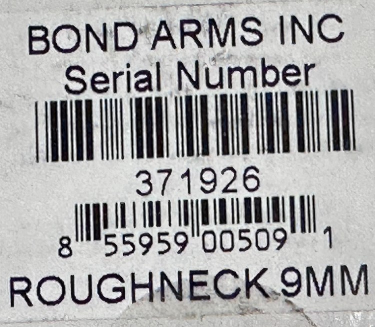 No ReSeRvE Bond Arms Roughneck 9mm 2.5" 2 Rd Derringer-img-13