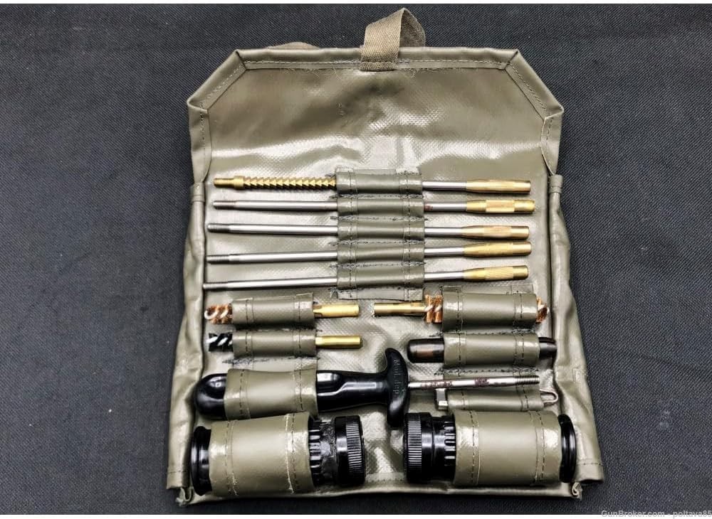Swiss Surplus Small Arms Cleaning Kit. Swiss Military Quality Care. Good -img-1