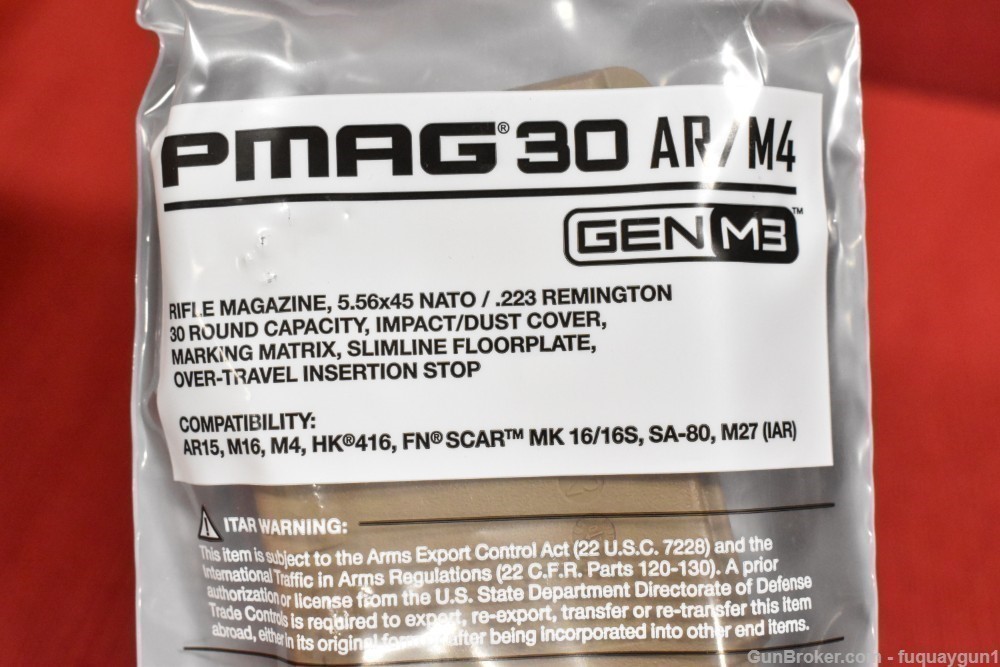 Magpul PMAG 30 Gen 3 5.56 AR15 Magazine Coyote Tan-img-1