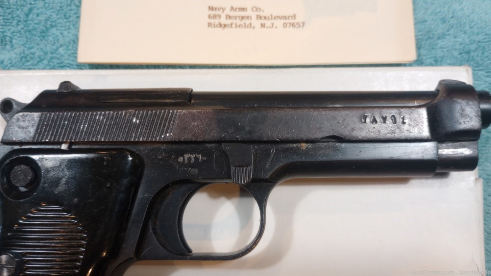 Egyptian Helwan 9mm U.A.B. Licensed Copy Beretta Pistol  Arabic Penny-img-4