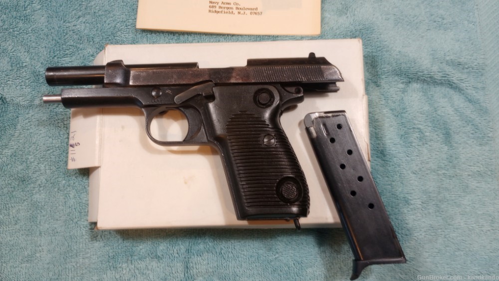 Egyptian Helwan 9mm U.A.B. Licensed Copy Beretta Pistol  Arabic Penny-img-12