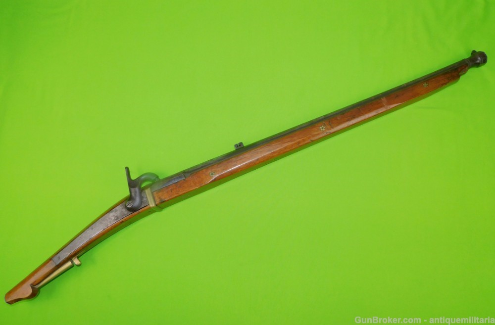 Antique Imperial Japan Japanese Matchlock Rifle Percussion Musket -img-0