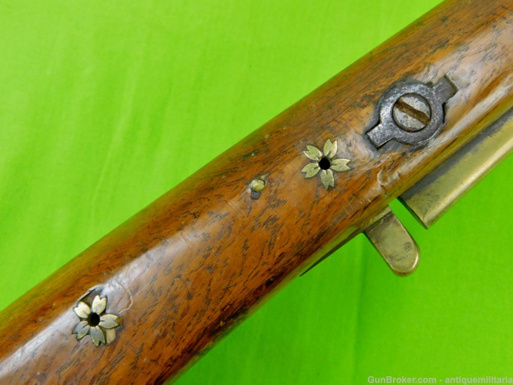 Antique Imperial Japan Japanese Matchlock Rifle Percussion Musket -img-23