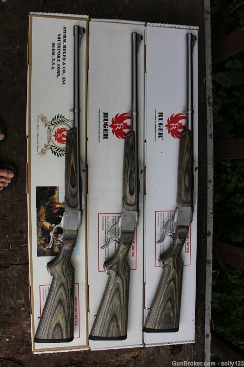Ruger No 1s, Rare set of 3, Stainless & synthetic, All NIB-img-14