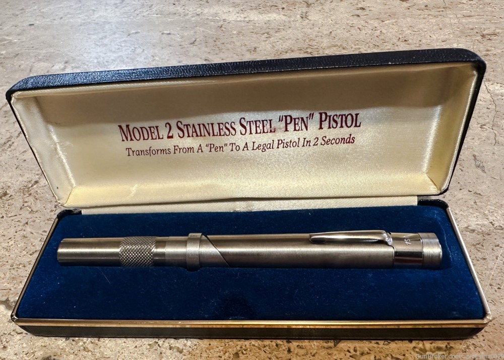 American Derringer Corporation Model 2 Stainless Steel "Pen" Pistol-img-2