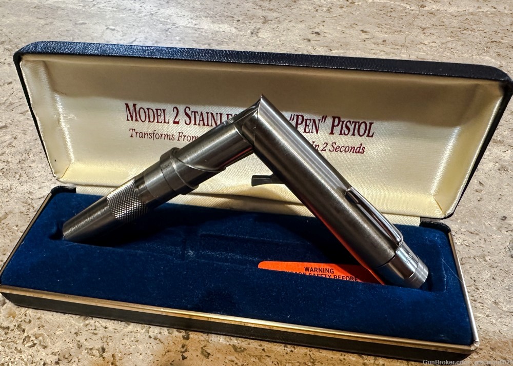 American Derringer Corporation Model 2 Stainless Steel "Pen" Pistol-img-8
