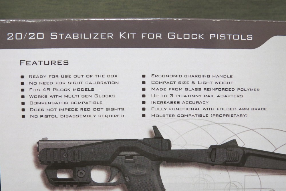 Recover Tactical 20/20H Stabilizer Kit for Glock Pistols 20/20HT Tan-img-3