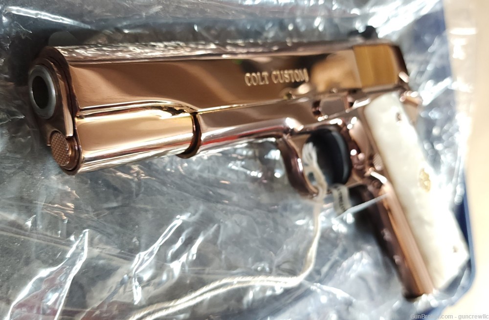 Colt TALO Custom 18K Rose Gold 1911 Govt 38 Super O1073BSTS-RG 5" Layaway-img-6