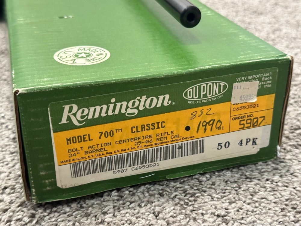 Remington 700 Classic 25-06 rem rare limited run NIB 24” 1990-img-17