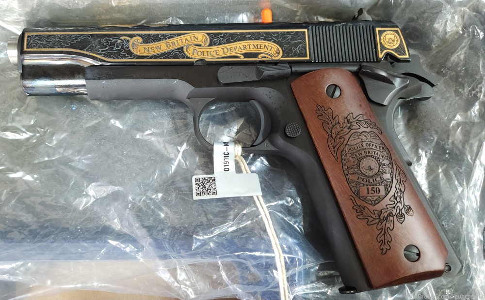 Colt SK Custom 1911 New Britan Police Dept 45ACP Blued O1911C-NBPD Layaway-img-8