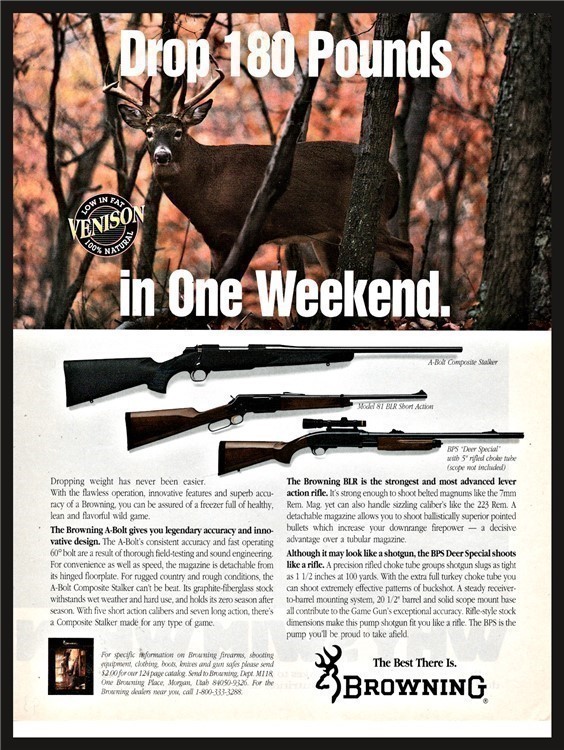 1993 BROWNING A-Bolt Composite Stalker 81 BLR BPS Deer Special Rifle AD-img-0