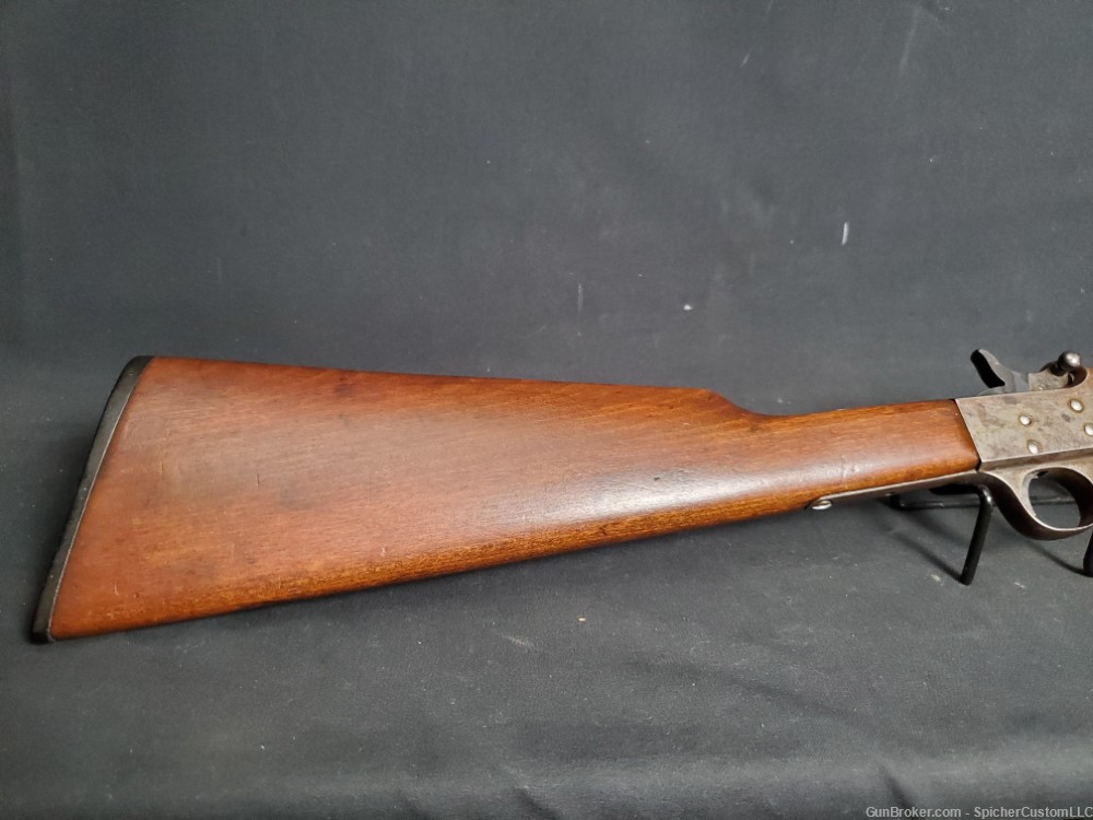 Hopkins & Allen Model 722 Single Shot .22 Cal Youth Rifle, Rolling Block-img-1