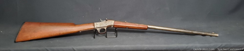 Hopkins & Allen Model 722 Single Shot .22 Cal Youth Rifle, Rolling Block-img-0