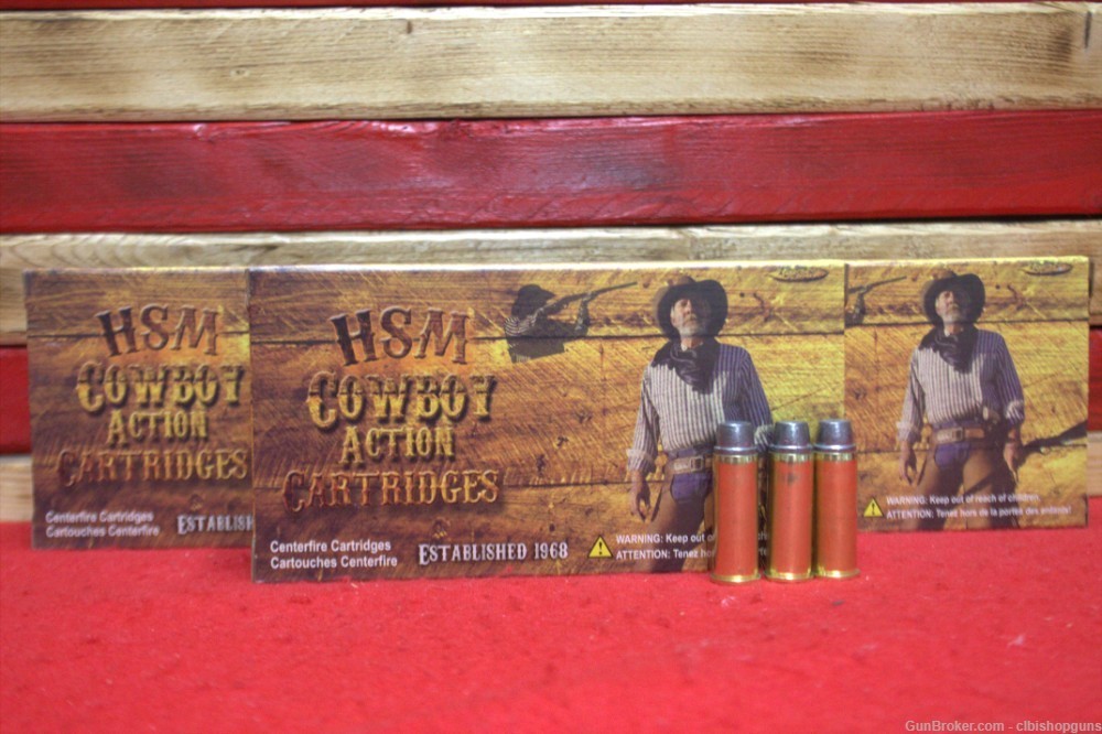 HSM Cowboy Action Ammo .44 Mag 240 Gain 150 Rounds -img-0