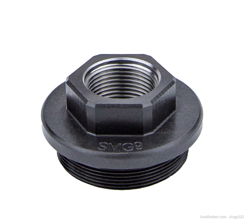 DIRECT THREAD ADAPTER FOR SMG9 – 1/2×36 – OXYN (NITRIDE) STEEL-img-0
