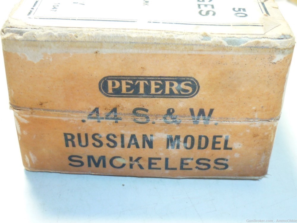 50rd .44 S&W RUSSIAN Peters Cartridge Co 1910s 1920s 44SW Smith Wesson-img-2