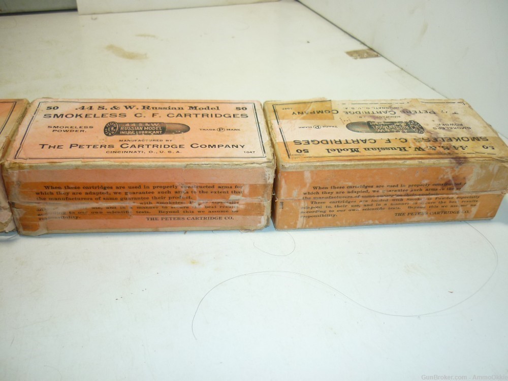 50rd .44 S&W RUSSIAN Peters Cartridge Co 1910s 1920s 44SW Smith Wesson-img-15