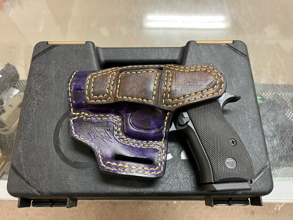 CZ 75 D PCR Compact 9MM USED Bitterroot Gun Leather OWB holster-img-4