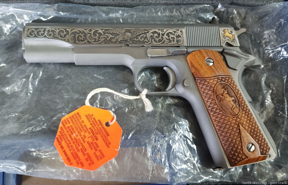 Colt TALO Gustav Ernst Engraved 1911 Stainless SS 45acp O1070A1LE Layaway-img-9