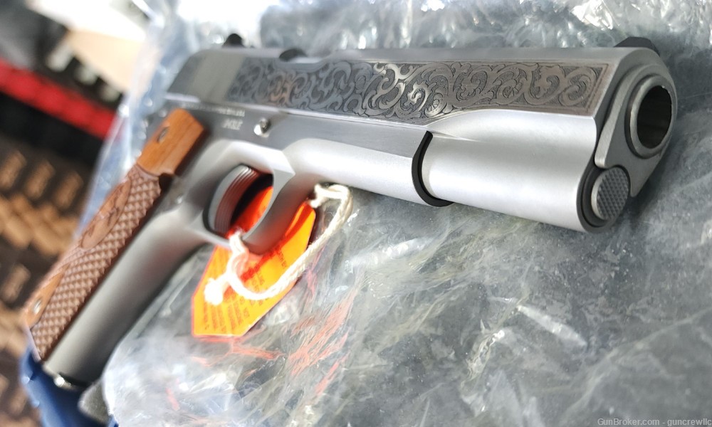 Colt TALO Gustav Ernst Engraved 1911 Stainless SS 45acp O1070A1LE Layaway-img-26