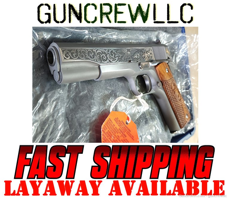 Colt TALO Gustav Ernst Engraved 1911 Stainless SS 45acp O1070A1LE Layaway-img-0