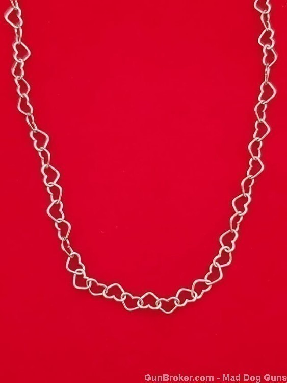925 Sterling Silver "Lots of Heart" Necklace. 18" Long. SS54. *REDUCED*-img-1