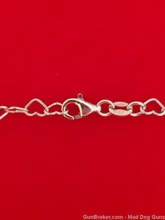 925 Sterling Silver "Lots of Heart" Necklace. 18" Long. SS54. *REDUCED*-img-2