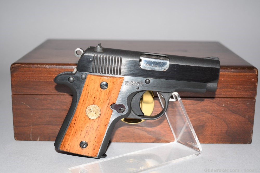 Colt Mustang 1st Edition Pistol 380 ACP W Presentation Case 1986 #442-img-0