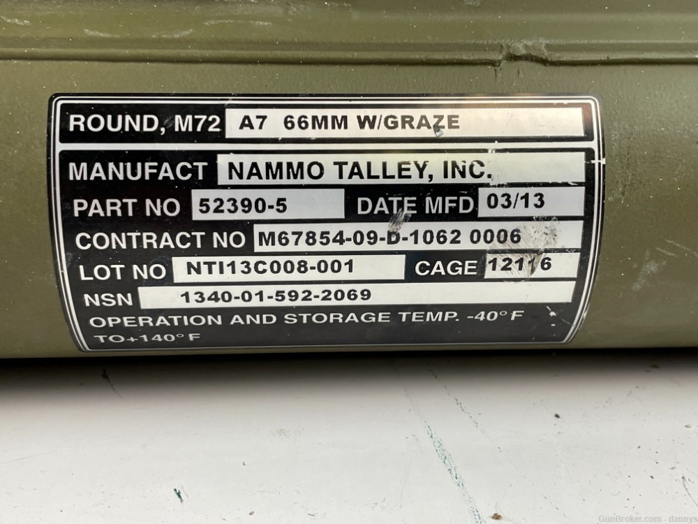 Nammo Talley Inc M72 Launcher 66mm-img-1