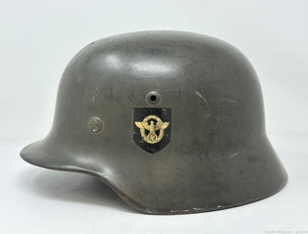 WW2 German M35 DD Police Helmet WWII NS66 ss uniform-img-0