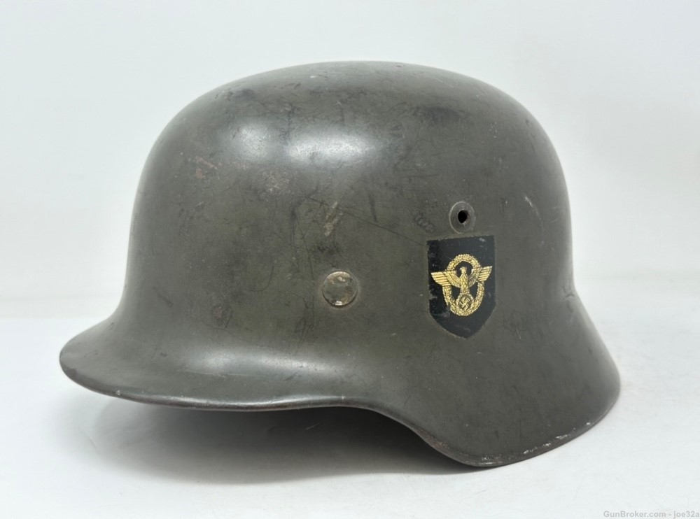 WW2 German M35 DD Police Helmet WWII NS66 ss uniform-img-1