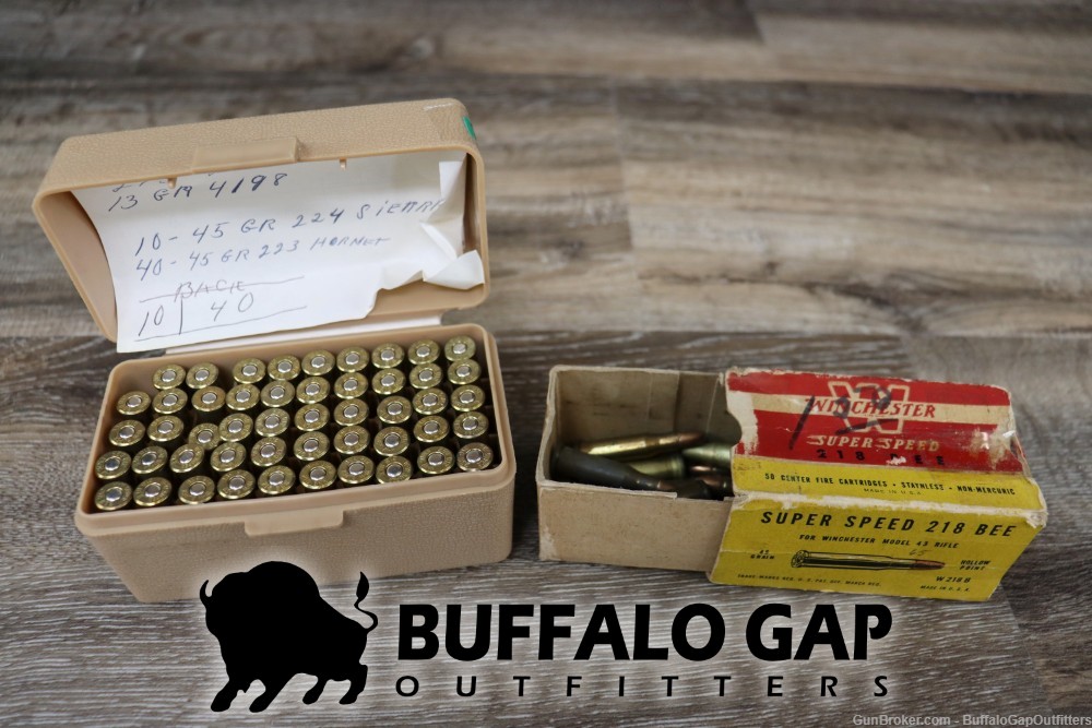 .218 Bee Reloads, Some Factory Loads, Brass-img-0