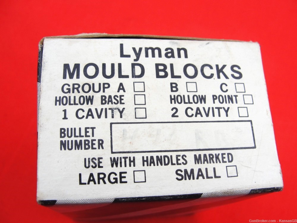 Lyman 490 SC rd ball bullet mould blocks-img-2