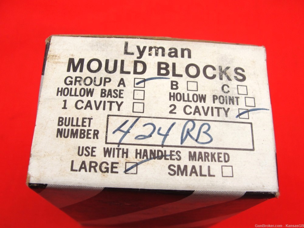 Lyman 424RB DC bullet mould blocks-img-7