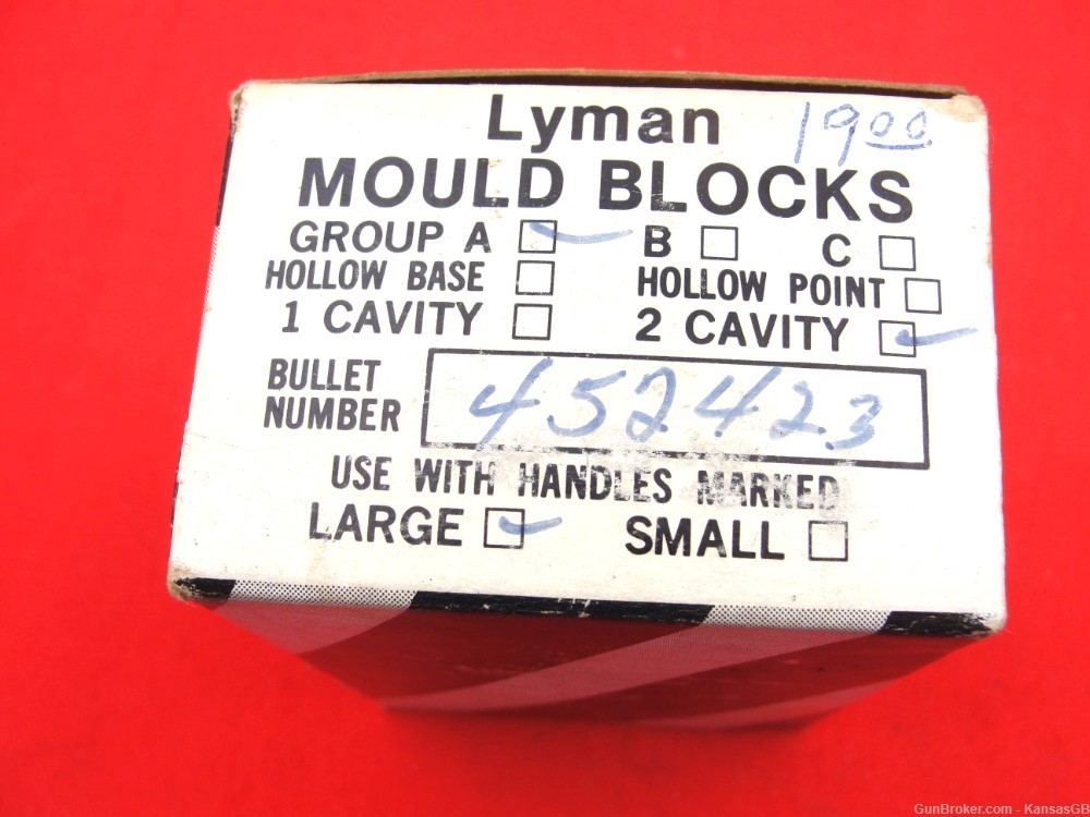Lyman 452423 D.C. SWC 240 gr bullet mould blocks-img-7