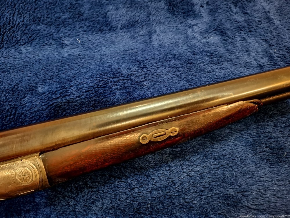 W. M. Moore and Company SXS Shotgun 12 Gauge - Special Long horn hammers-img-19