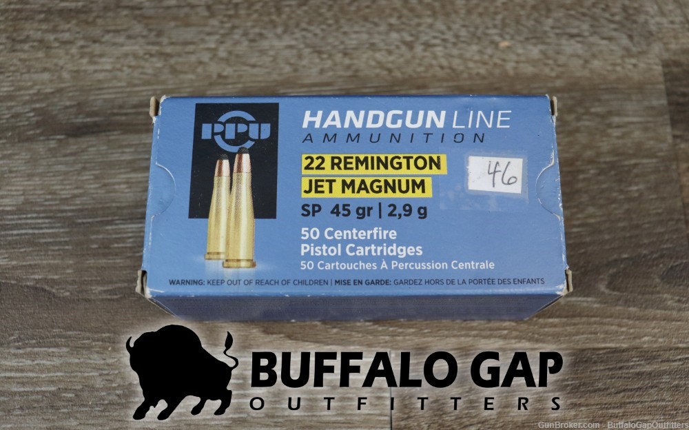 PPU Handgun .22 Remington Jet Magnum Partial Box (46 rds)-img-0