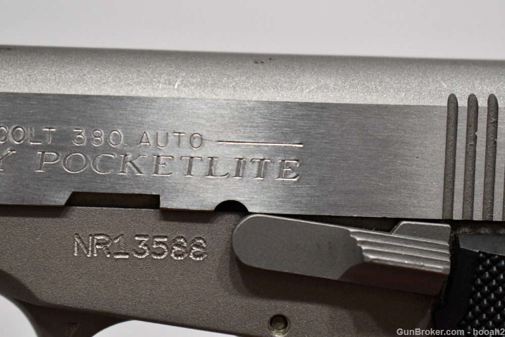 Colt Pony Pocketlite Semi Auto Pistol 380 ACP W Case 2000-img-12