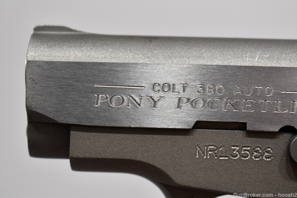 Colt Pony Pocketlite Semi Auto Pistol 380 ACP W Case 2000-img-13