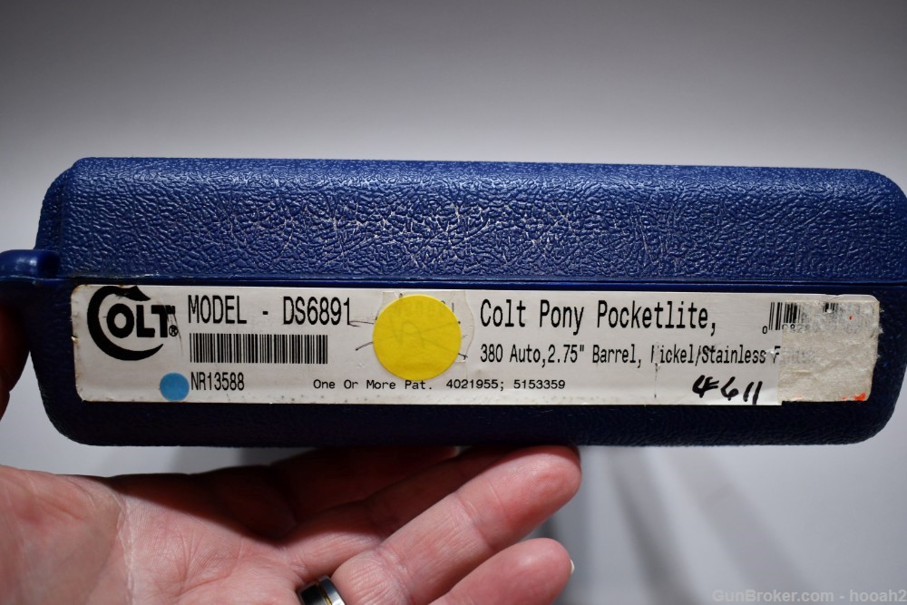 Colt Pony Pocketlite Semi Auto Pistol 380 ACP W Case 2000-img-36