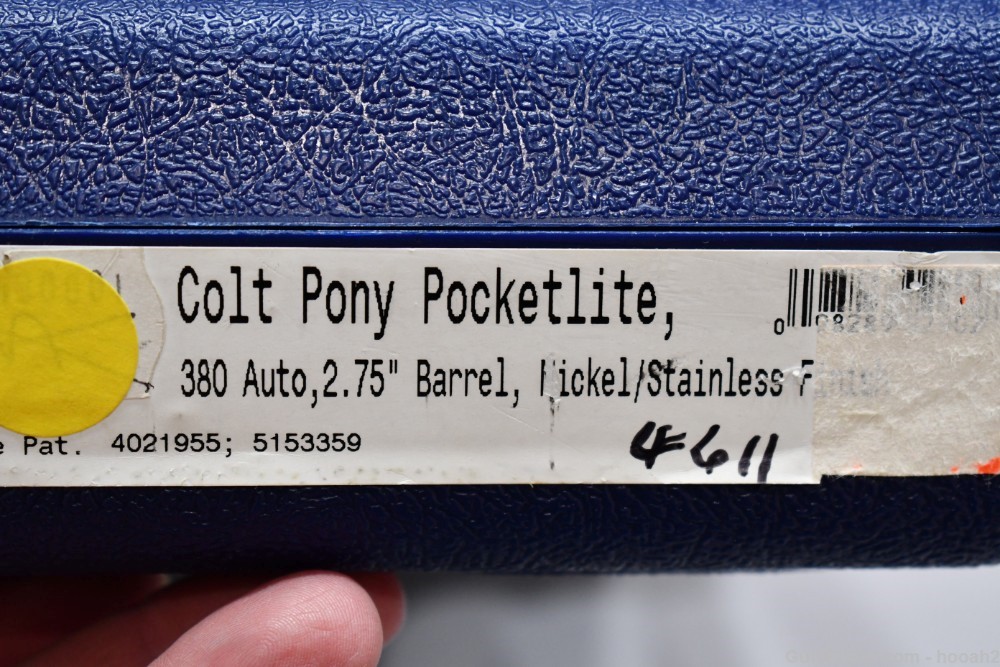 Colt Pony Pocketlite Semi Auto Pistol 380 ACP W Case 2000-img-38