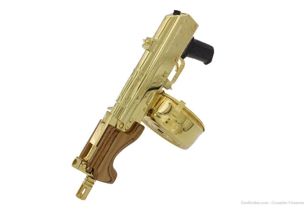 CENTURY ARMS MICRO DRACO, 7.62 X 39MM, 24KT GOLD PLATED-img-2