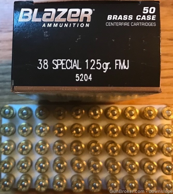 38 Special SPL 125 gr FMJ Blazer Brass 50 rds-img-1