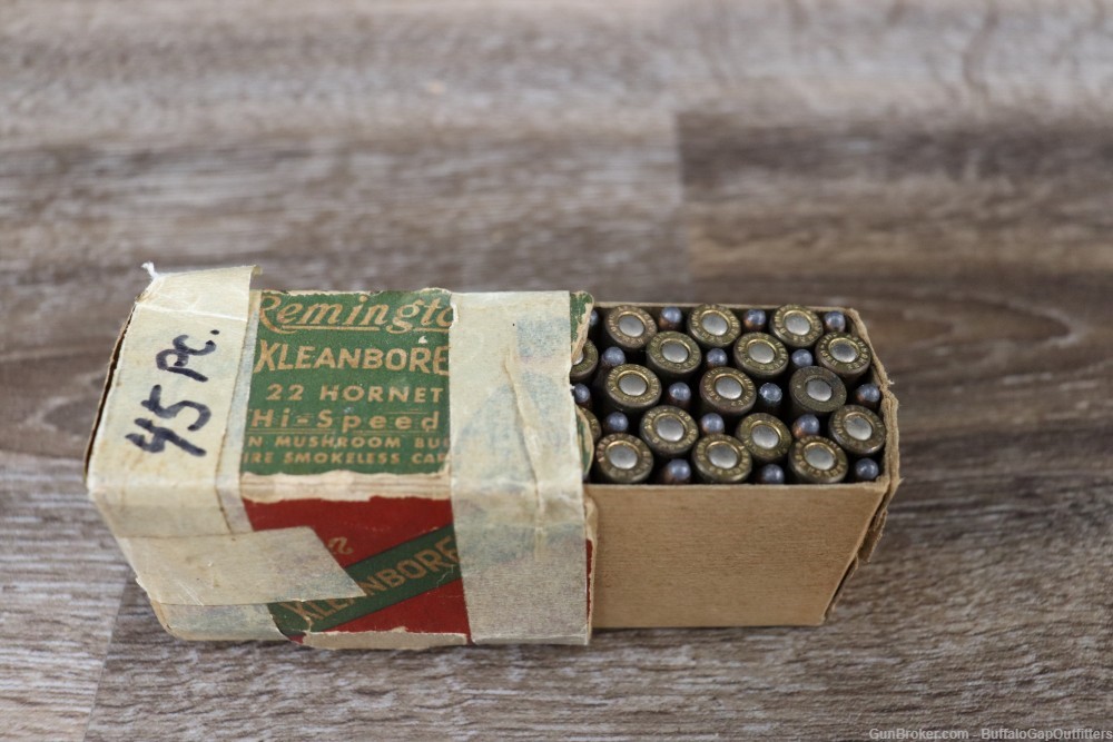 Remington Kleanbore .22 Hornet Partial box (45 rds)-img-1