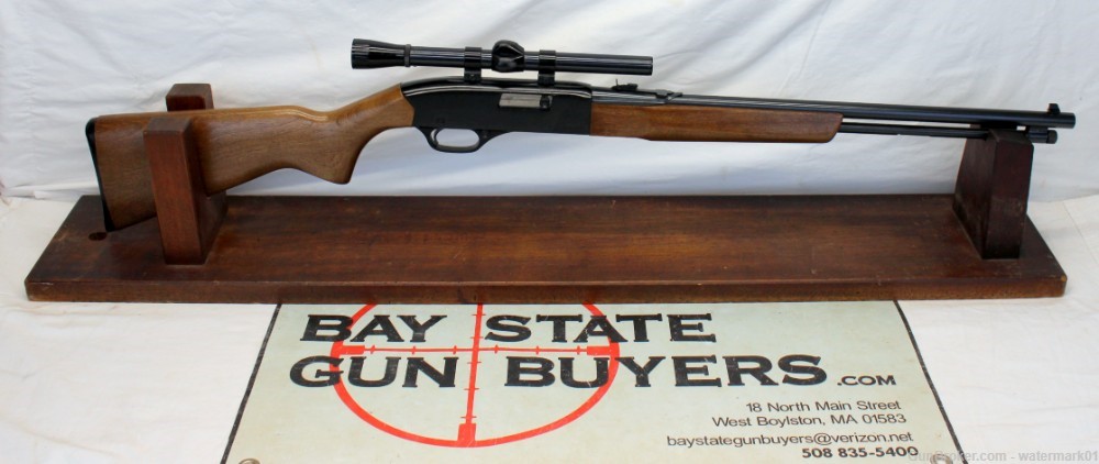 Winchester Model 190 Semi Auto 22LR Rifle, Weaver 4x Scope Blued-img-0