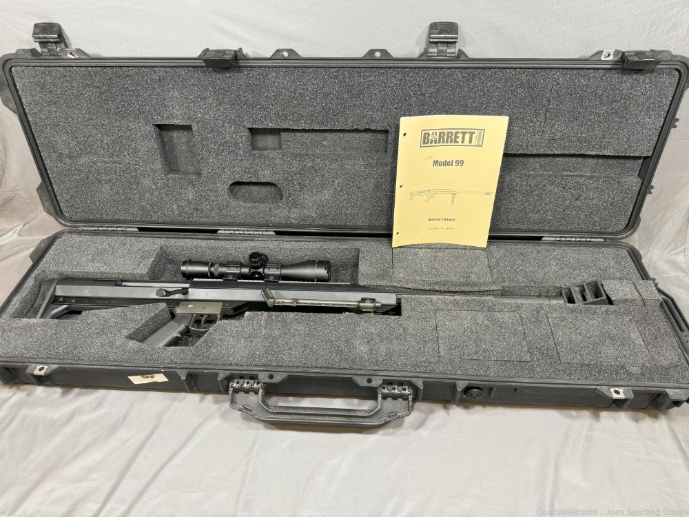 Barrett Model 99 - .50 BMG & Leupold Mark 4 4.5-14x50, Pelican 1750 Case-img-20