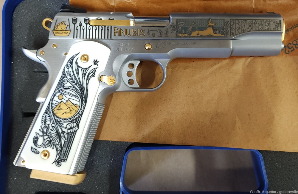 Smith & Wesson SK Customs Anubis Stainless SS S&W 1911 SW1911 5" Layaway-img-11